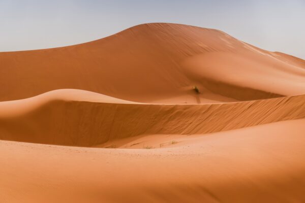 Dunes dans le désert du Maroc