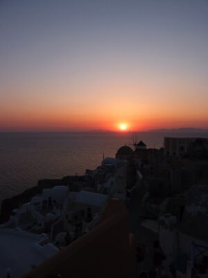 Coucher de soleil à Oia - Santorin