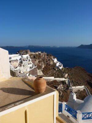 Vue sur Santorin à Oia