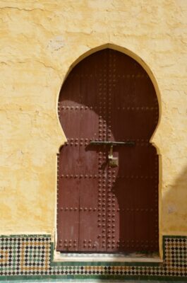 Porte dans le mausolée de Moulay Ismail - Meknès