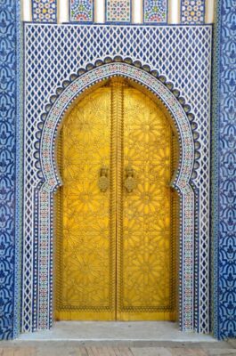 Porte du palais royal de Fès