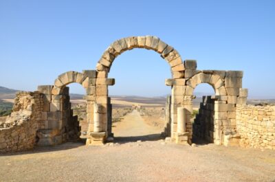 Ruine romaine à Volubilis