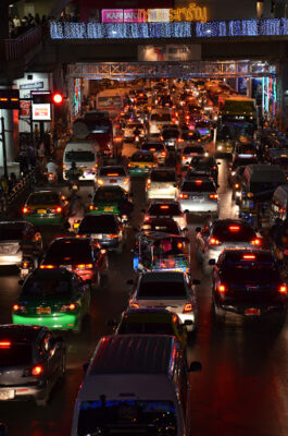 Bouchons à Bangkok