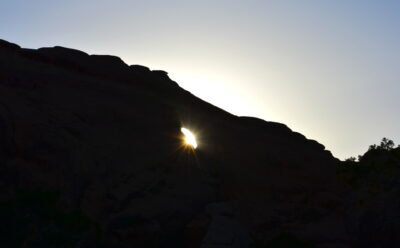 coucher soleil arches national parc