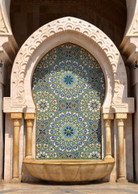 fontaine mosquée hassan ii