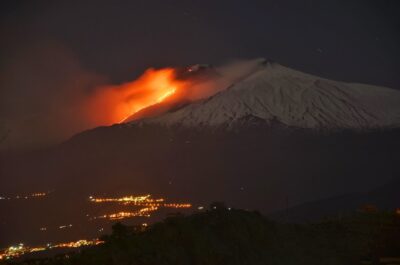 etna en éruption