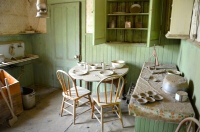 Intérieur d'une maison de Bodie