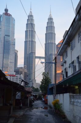 Petronas Twin Towers depuis Kampung Baru