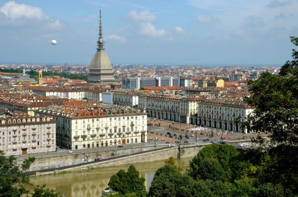 Vue sur Turin depuis Monte del Cappuccini