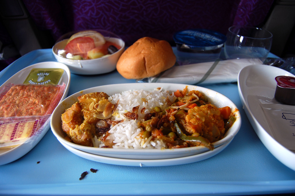 Repas dans l'avion