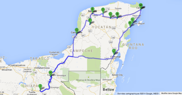 Itinéraire de 3 semaines au Mexique