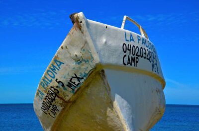 Bateau à Campeche au Mexique