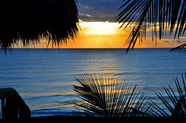 Sunset depuis l'hôtel Playa Canek