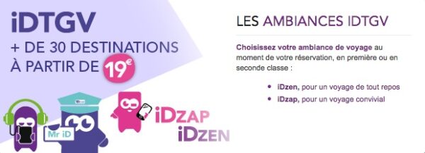 iDTGV: iDzap et iDzen