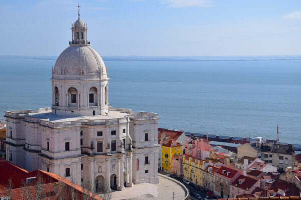 Vue depuis le monastère Saint Vincent de Fora à Lisbonne