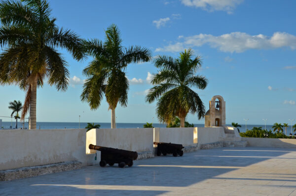 Canon sur un fort de Campeche