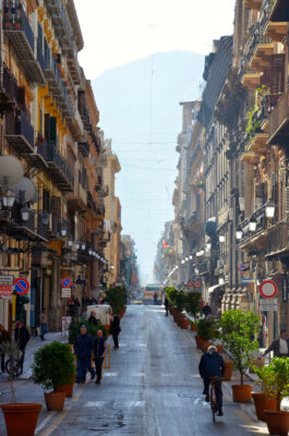 Une rue du centre de Palerme