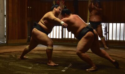 Entraînement de sumo à Tokyo