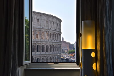 Vue sur le colisée depuis le Palazzo Manfredi