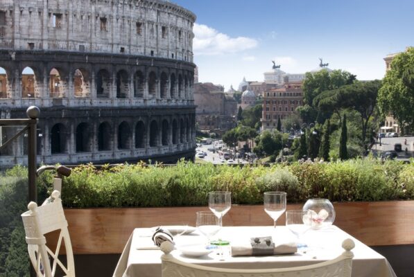 Terrasse du Palazzo Manfredi à Rome