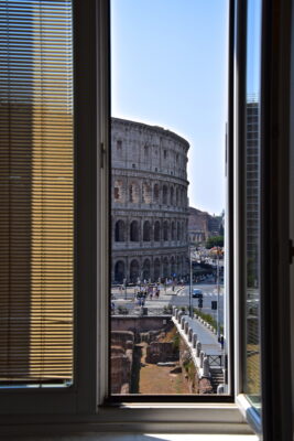 Vue sur le Colisée depuis le Palazzo Manfredi