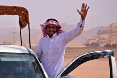 4x4 dans le désert du Wadi Rum en Jordanie