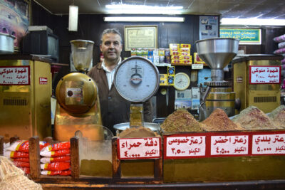 Echoppe de thé et café dans le centre d'Amman