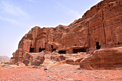 Habitations troglodytes à Pétra