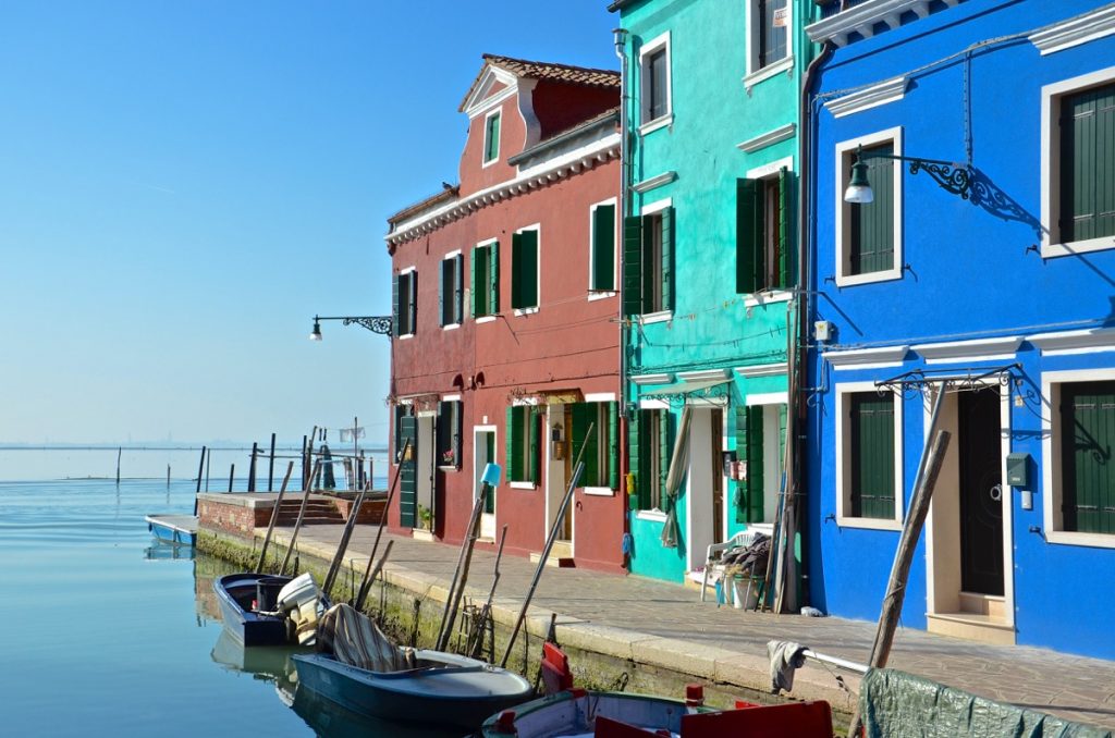 Burano, une île de la lagune de Venise