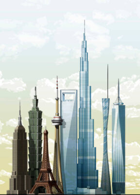 Comparatif Burj Khalifa vs. autres buildings
