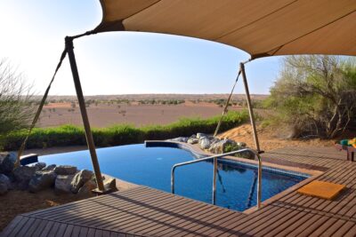 Piscine privée à l'hôtel Al Maha