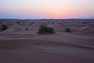 Sunrise dans le désert