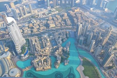 Vue plongeante depuis At the Top Sky - Burj Khalifa