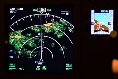 Radar d'un cockpit de Boeing 737