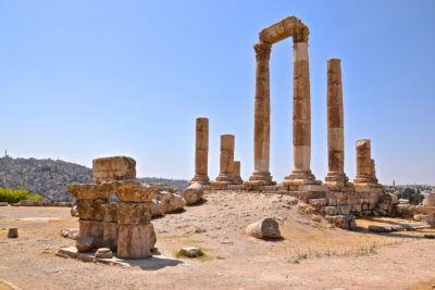 Ruines du temple d'Hercule à Amman