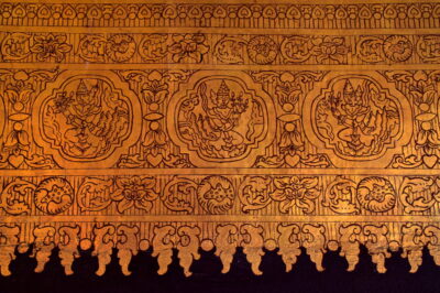 Décor mural du Mahamuni Temple de Mandalay
