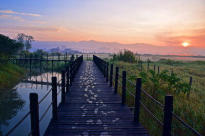 Lever de soleil au Thahara Inle Heritage