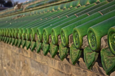 Toit typique des temples de Chine