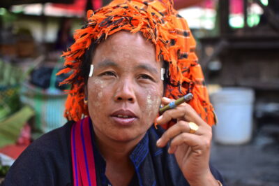 Femme Pa-O en Birmanie