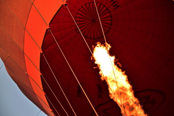 Montgolfière en vol