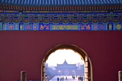 Pékin - Entrée du parc du temple du Ciel