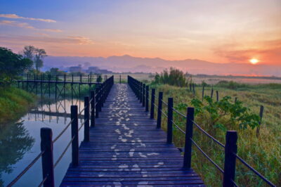 Sunrise depuis le Thahara Inle Heritage