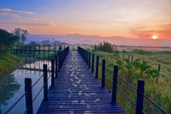 Sunrise depuis le Thahara Inle Heritage