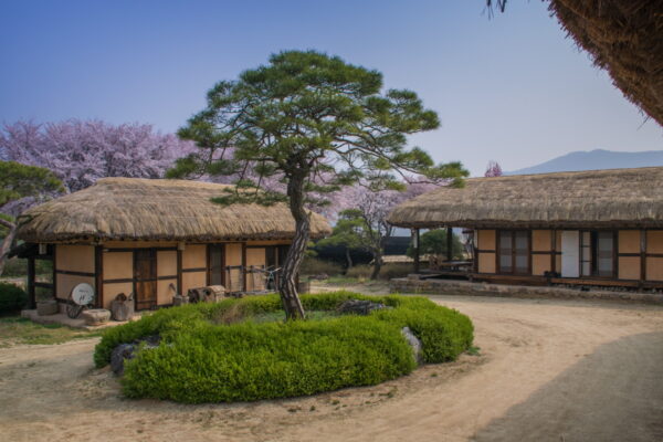 Cour intérieur de la hanok Rakkojae à Hahoe