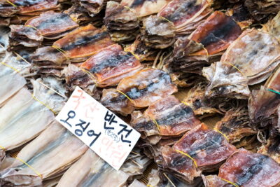 Dried fish - Jagalchi fish market, Busan