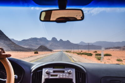 En route vers le Wadi Rum