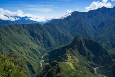 Machu Picchu depuis le sommet de la montagne