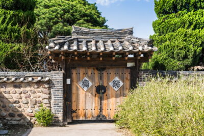 Entrée d'une maison traditionnelle d'Hahoe