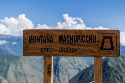 Sommet de la montagne Machu Picchu