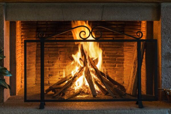 Feu de bois à l'Inkaterra Hacienda Urubamba au Pérou